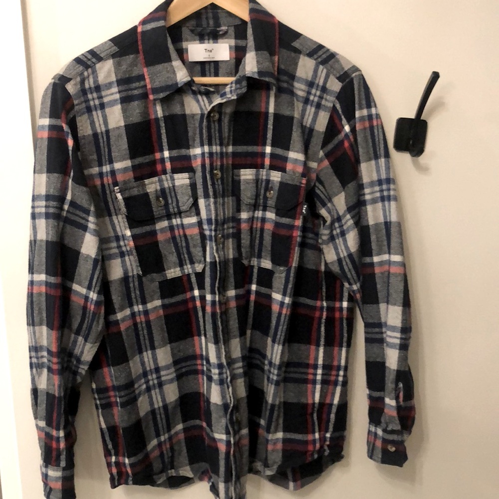 Aritzia Tna oversized plaid shirt size small